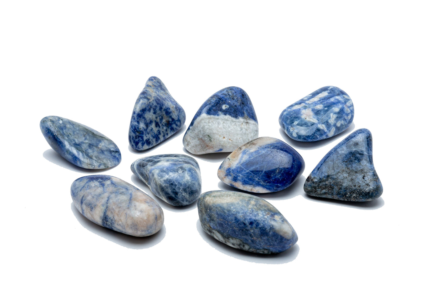 SAMSARI Natural Tumbled Stones with Carry-On Crafted Fabric Bag for Wicca, Reiki
